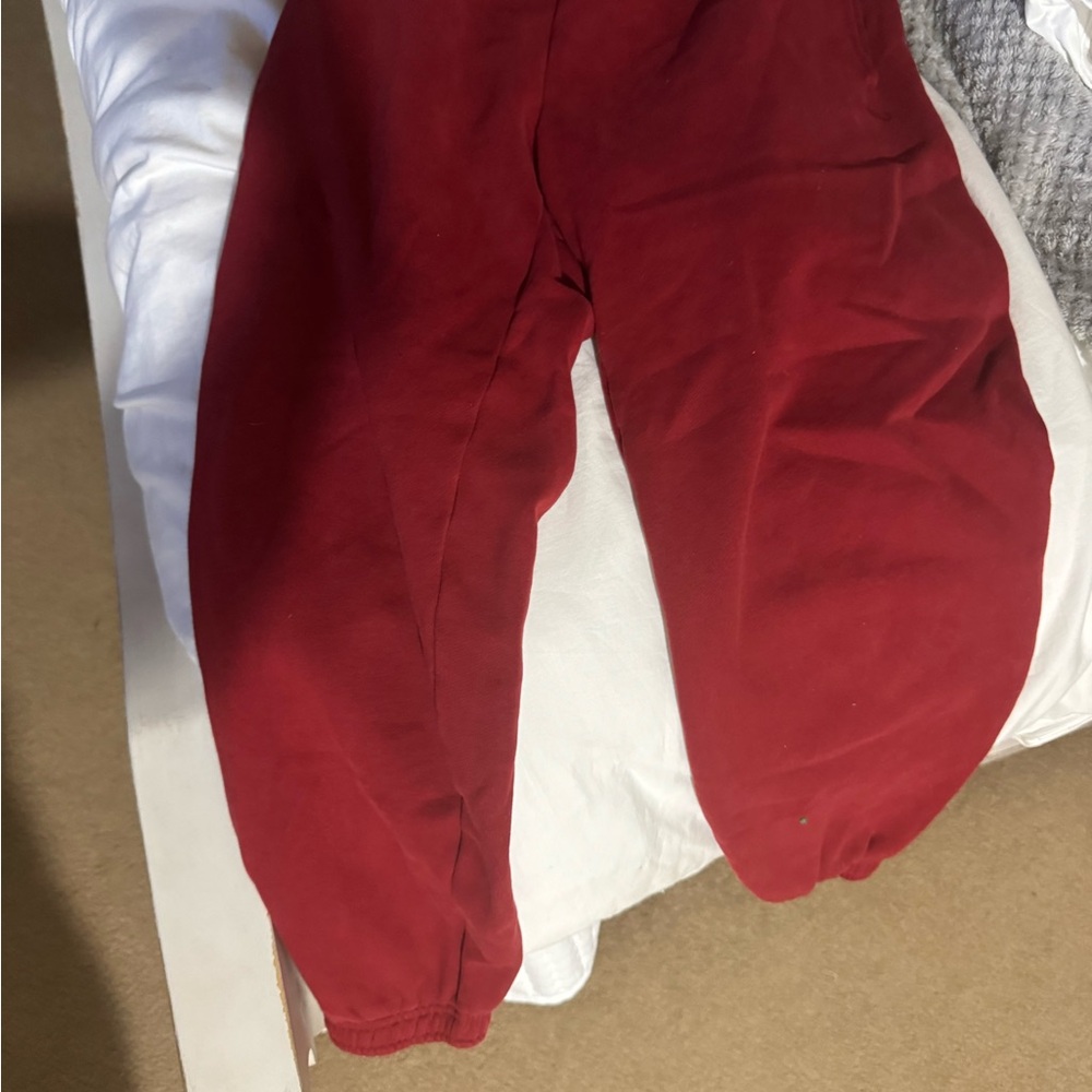 Aritzia Red Sweatpants